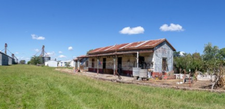 Estación Ferrocarril y Vagones Abandonados