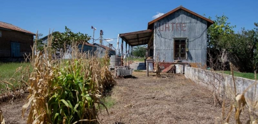 Estación Ferrocarril y Vagones Abandonados
